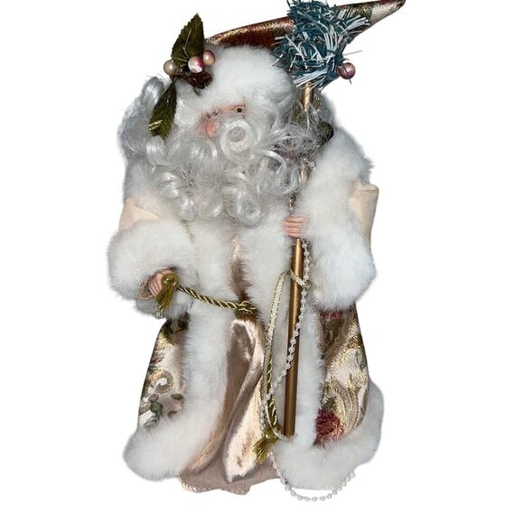International Regency SantaClaus Perry Noel Majestic Whimsical Tree Topper - Picture 1 of 10